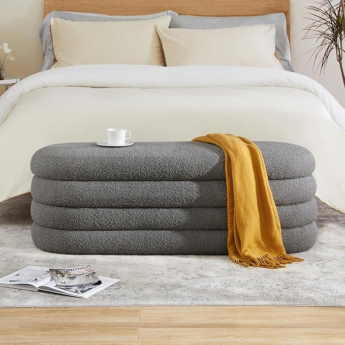 Banco com Baú Estofado para Quarto, Sala ou Hall de Entrada